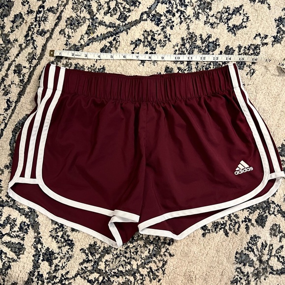 adidas Pants - Adidas Maroon Running Shorts